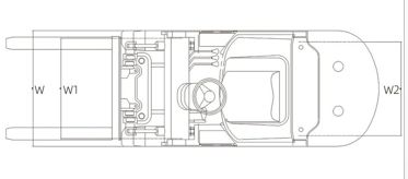 Forklift Diesel / Forklift Pembakaran Internal, FK11-2T