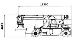 Alat Berat Reach Stacker / Alat Berat Pengangkat Kontainer, FK11-1510T