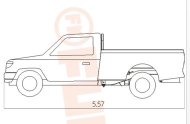 Mobil Pick Up Dropside / Mobil Bak Terbuka Dropside, FK6-15T