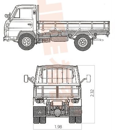 Truk Pick Up Dropside / Truk Bak Terbuka Dropside, FK6-50T