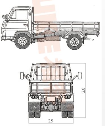 Truk Pick Up Dropside / Truk Bak Terbuka Dropside, FK6-100T