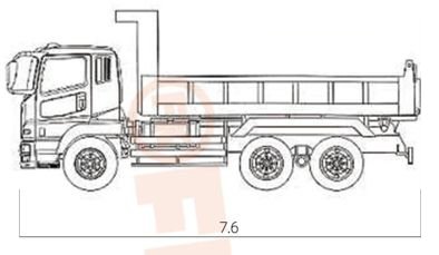 Truk Tipper Jungkit / Truk Jungkit Dump Truck Jalan Raya, FK6-160T
