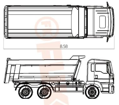 Dump Truck / Truk Jungkit Dump Truck Heavy Duty, FK6-300T