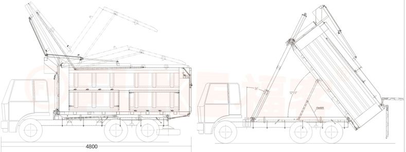 Truk Tambang Bawah Tanah / Dump Truck Tambang, FK8-10T