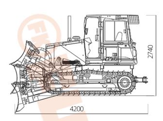 Crawler Dozer / Dozer Roda Rantai, FK14-086T