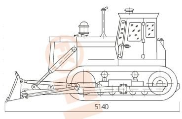 Crawler Dozer / Dozer Roda Rantai, FK14-160T