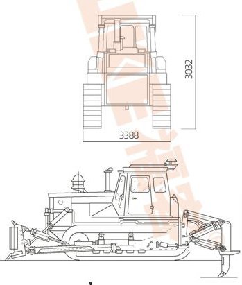 Crawler Dozer / Dozer Roda Rantai, FK14-160T