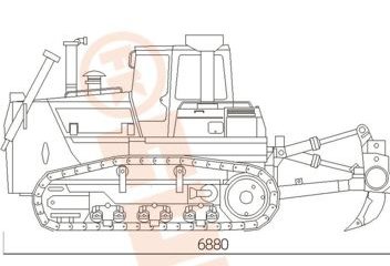 Crawler Dozer / Dozer Roda Rantai, FK14-220T