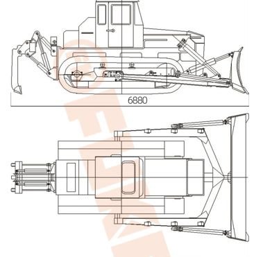 Crawler Dozer / Dozer Roda Rantai, FK14-320T
