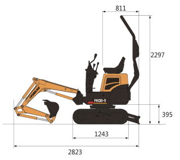 Ekskavator Mini / Mini Excavator, FK08-9