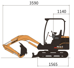 Ekskavator Mini / Mini Excavator, FK16-9