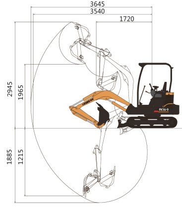 Ekskavator Mini / Mini Excavator, FK16-9