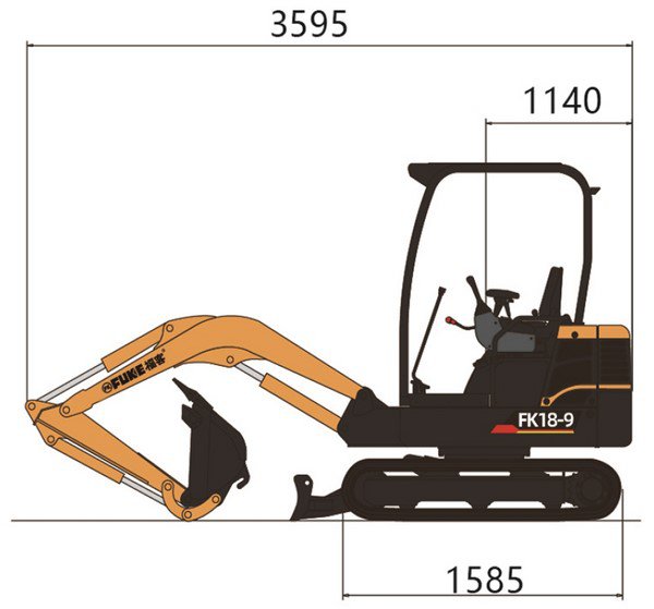 Ekskavator Mini / Mini Excavator, FK18-9
