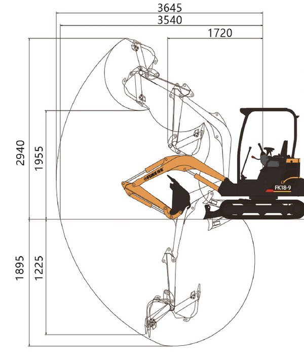 Ekskavator Mini / Mini Excavator, FK18-9