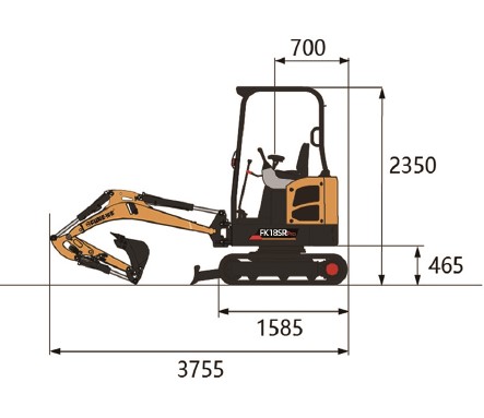 Ekskavator Mini / Mini Excavator, FK18SRPRO