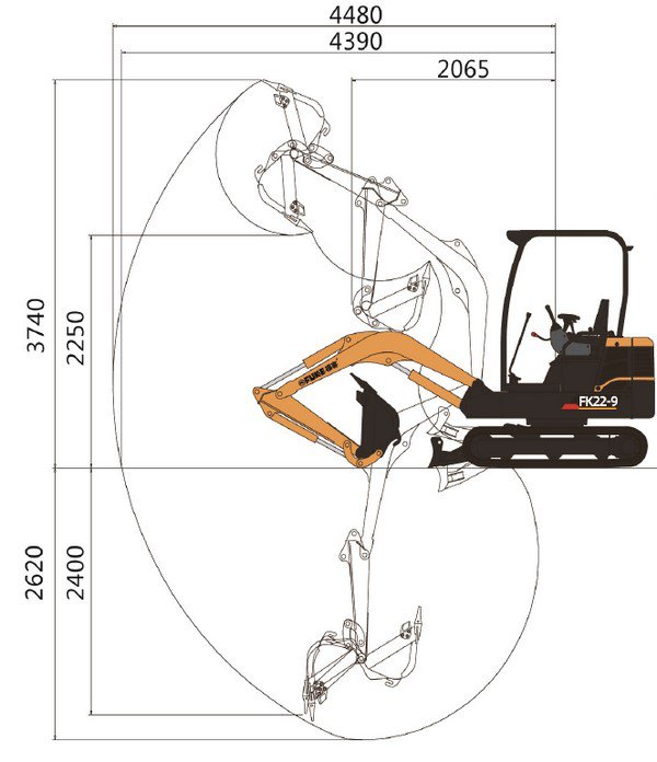 Ekskavator Mini / Mini Excavator, FK22-9
