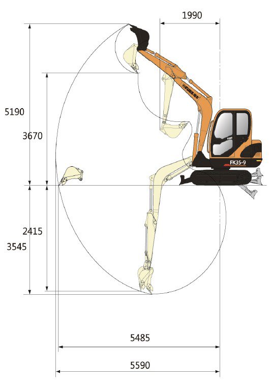 Ekskavator Mini / Mini Excavator, FK35-9
