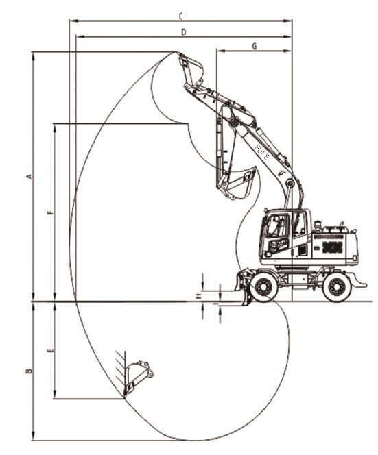 Wheel Excavator / Ekskavator Beroda, FK150-9L