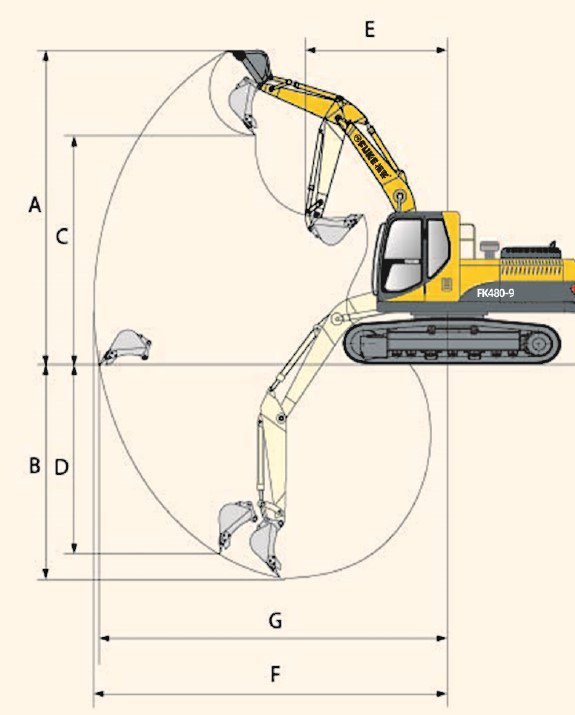 Crawler Excavator / Ekskavator Roda Rantai, FK480-9