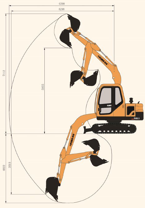 Crawler Excavator / Ekskavator Roda Rantai, FK80-9
