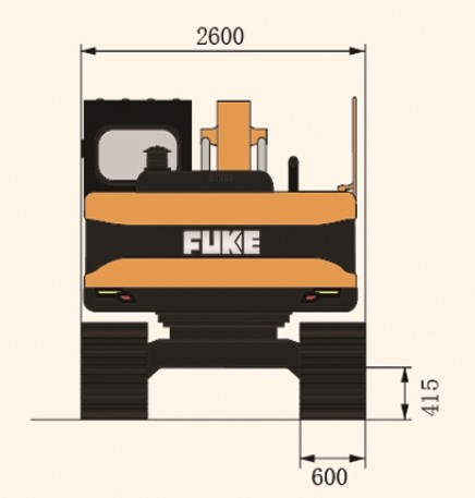 Crawler Excavator / Ekskavator Roda Rantai, FK135-9