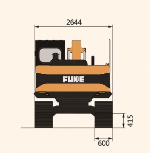 Crawler Excavator / Ekskavator Roda Rantai, FK150-9