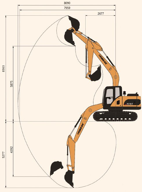 Crawler Excavator / Ekskavator Roda Rantai, FK150-9