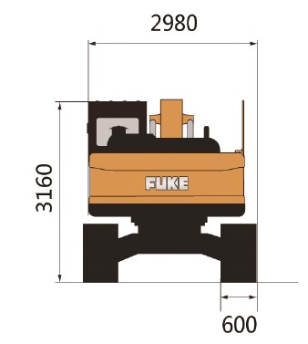 Crawler Excavator / Ekskavator Roda Rantai, FK215-9