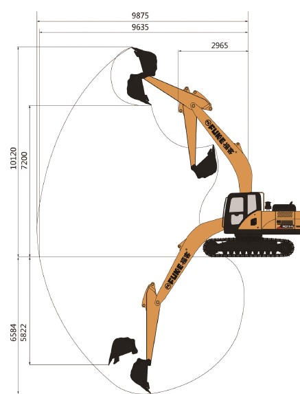 Crawler Excavator / Ekskavator Roda Rantai, FK215-9