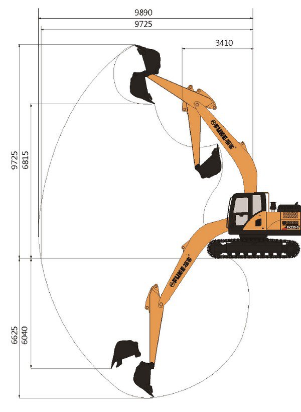 Crawler Excavator / Ekskavator Roda Rantai, FK230-9