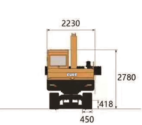 Railroad Excavator / Ekskavator khusus Rel Kereta, FK80T
