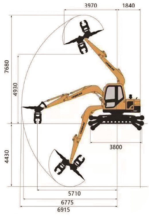 Railroad Excavator / Ekskavator khusus Rel Kereta, FK80T